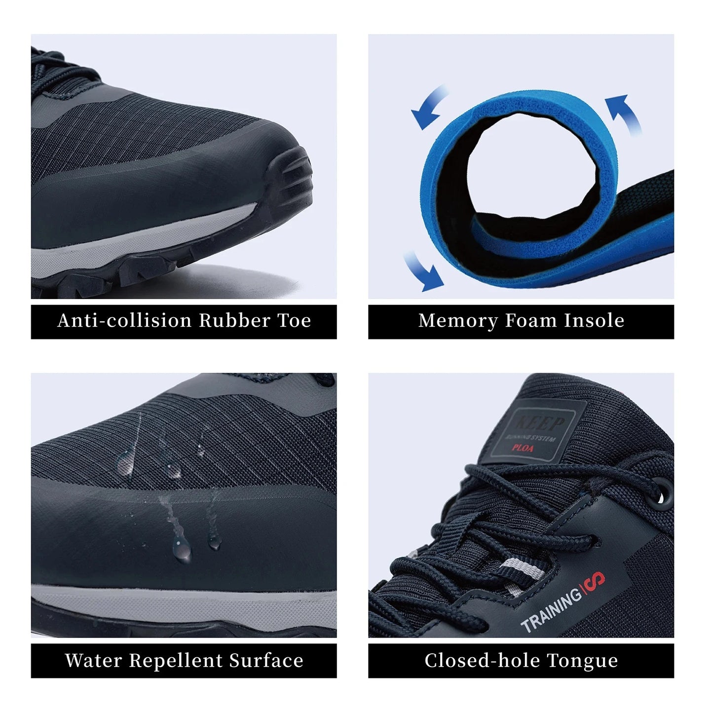 Men Hiking Shoes New Outdoor Climbing Waterproof Non-slip Wear-resistant Sneakers Male Casual Lace-Up Walking Shoes ﻿