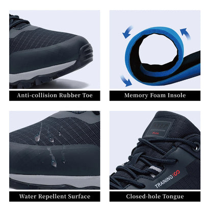 Men Hiking Shoes New Outdoor Climbing Waterproof Non-slip Wear-resistant Sneakers Male Casual Lace-Up Walking Shoes ﻿