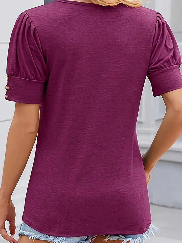 Women Large Knitted Casual T shirt Comfortable Loose Fit round Neck Short Sleeve Tees for plus Size Ladies