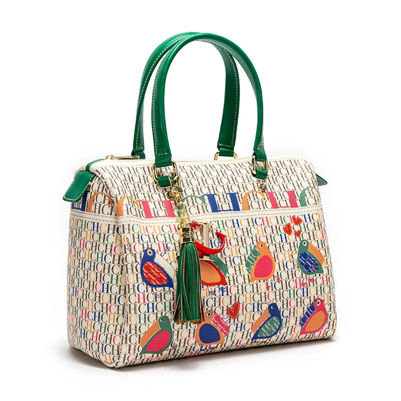 Women's Handbag 2026 Spring New Pillow Bag Letter Printed Shoulder Bag