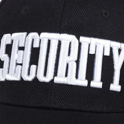 Unisex SECURITY Embroidery Baseball Caps Spring and Autumn Outdoor Adjustable Casual Hats Sunscreen Hat
