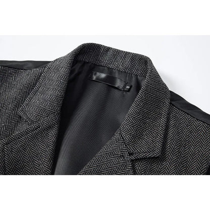 Waistcoat Man British Style Turn Down Collar Men Vest Slim Solid Double-breasted Sleeveless Versatile Male Suit Vest