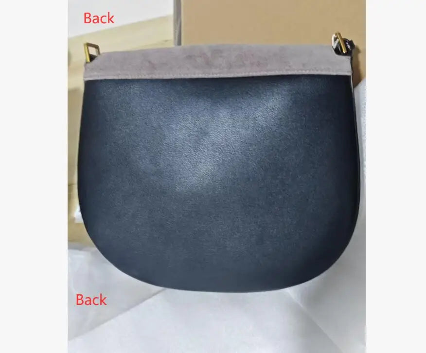 Autumn Winter women's Natural suede leather Crossbody Shell Bag Fashionable Shoulder Handbag Lady Luxury Designer saddle Bag
