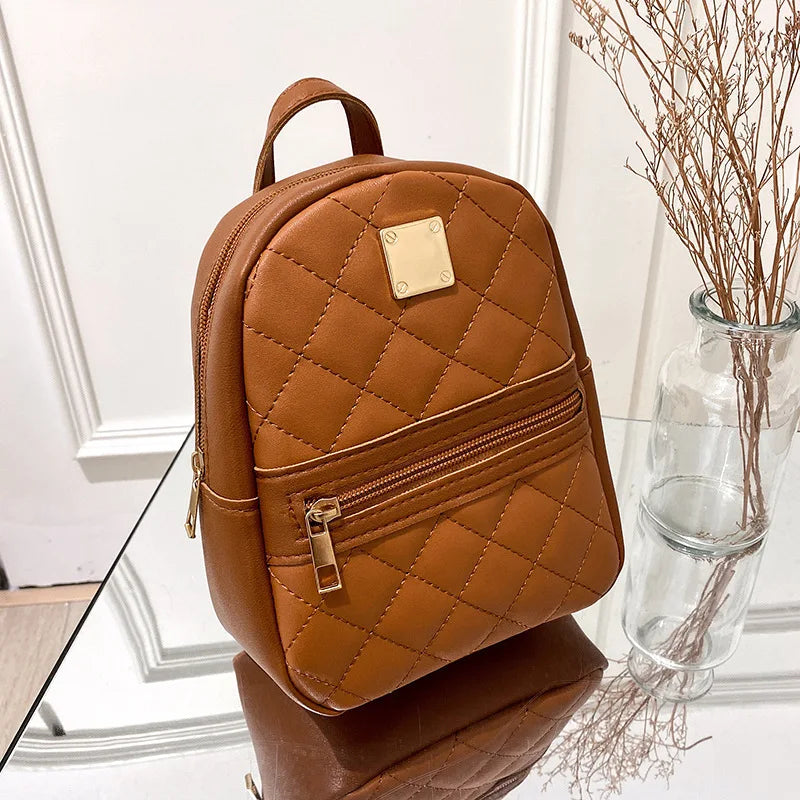 Backpack for Women PU Leather Multifunction Crossbody Bag Ladies Phone Pouch Pack Luxury Brand Shoulder Bag Messenger Bags