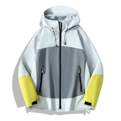 Unisex Waterproof Softshell Jacket Hiking Camping Climbing Trekking Hooded Windbreaker Casual Sporty Rain Coat Men Women