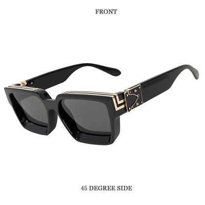 Brand Design Square Sunglass Men Vintage Retro Millionaire Sunglasses Women Thick Frame Fashion Glasses Dropshipping Gafas De So