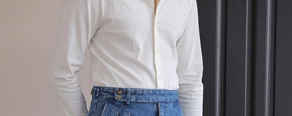 Italian Style Men's High Waist Business Neapolitan Jeans Draped Cuffed Straight Leg Western Pants Youth Trendy Wear Resistant