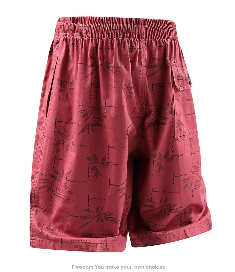 Men's Baggy Shorts Lightweight Cotton Casual Elastic Waist Drawstring Y2K Shorts Loose Fit Travel Beach Running Gym Shorts