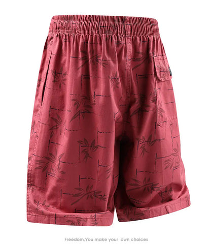 Men's Baggy Shorts Lightweight Cotton Casual Elastic Waist Drawstring Y2K Shorts Loose Fit Travel Beach Running Gym Shorts