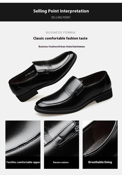Mens 6CM Height Increase Dress Shoes Fashion Pointed Toe Business Casual Elevator Shoes Leather Oxfords Shoes Zapatos De Hombre