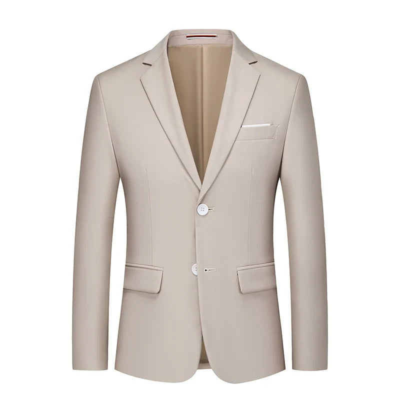2026 New Men's Green Suit Jacket, Two Button V-Neck Coat, Wedding Party Formal Dress Tops Blue Red Yellow Green Blazers