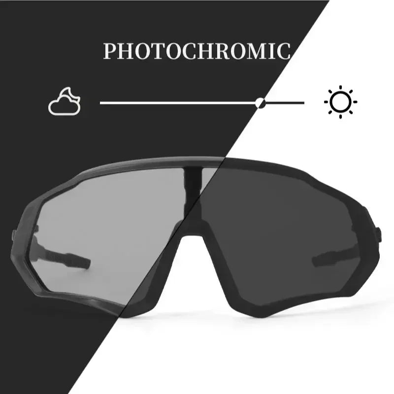 New Style Sunglasses Photochromic Sport Cycling Glasses Bicycle Eyewear Mountain Bike Cycl Goggles UV400 MTB Road for Men