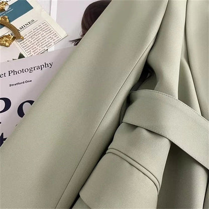 New 2026 Women's Blazer Coat Spring Autumn Korean version Self Cultivation Suit Jacket Temperament Versatile Female Suit Top