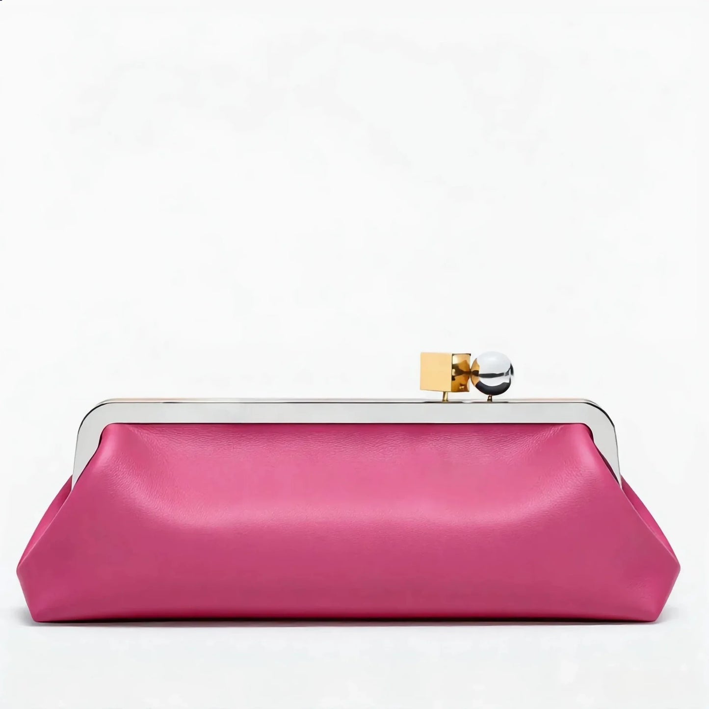 Luxury Kisslock Clip Clutch Ladies Evening Bags for Women Handbags Fashion Designer Shoulder Bag NEW Frame Wedding Purses Pouch
