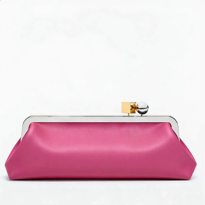 Luxury Kisslock Clip Clutch Ladies Evening Bags for Women Handbags Fashion Designer Shoulder Bag NEW Frame Wedding Purses Pouch