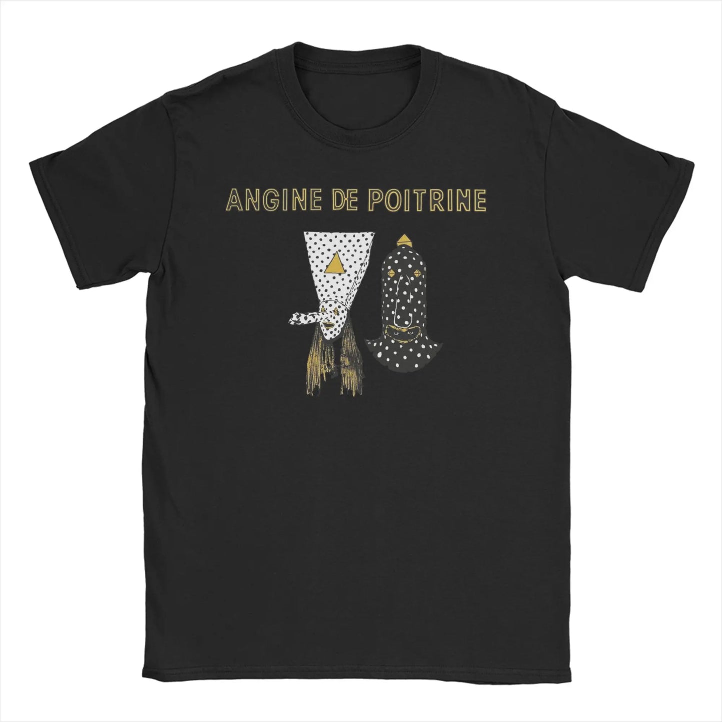 Printed Angine De Poitrine Rock Band T Shirt For Unisex  Cotton T-shirts Short Sleeve Clothes
