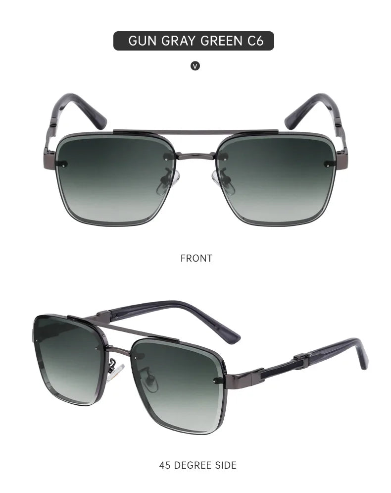 Retro Square Sunglasses For Men Sunscreen Vintage Sunglasses Women Trendy And Fashionable Fashion Glasses Gafas De Sol Hombre