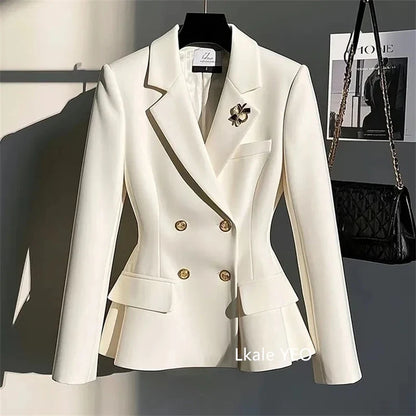 2025 Spring Autumn Short Temperament Casual Ladies Suit Coat Korean Version High-end Comfortable Women's Small Blazer Jacket