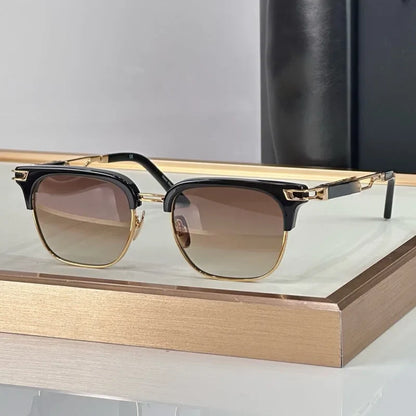 Classical Vintage Dean Eyebow Styel Men's Sunglasses Women Germany Trendy Square UV400 Alloy Acetate Prescription Eyeglasses