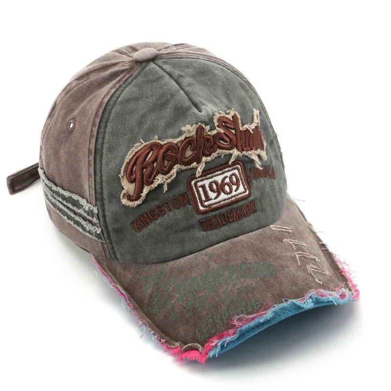 New Big Head Sports Hat Women Versatile Embroidery Contrasting Baseball Cap Men Outdoor Leisure Sunshade Adjustable Hip-hop Hat