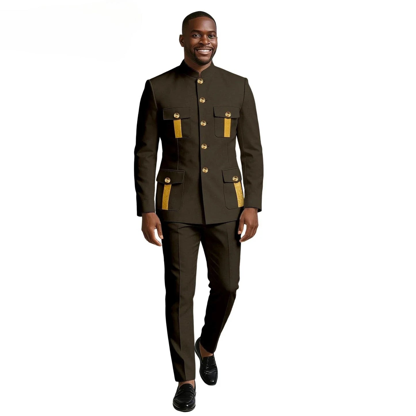 New Men's Suit 2-piece Business Formal Blazer Double-breasted Design Groom Tuxedo for Wedding XS-6XL Outfit