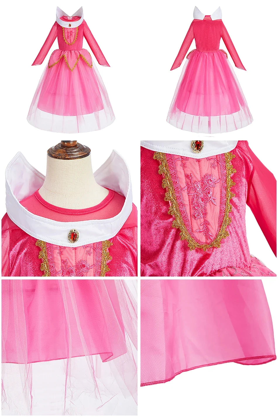 Children Princess Clothing Kids Elsa Anna Cinderella Rapunzel Party Cosplay Dresses Little Girls Christmas Halloween Dress Up