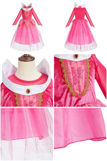 Children Princess Clothing Kids Elsa Anna Cinderella Rapunzel Party Cosplay Dresses Little Girls Christmas Halloween Dress Up