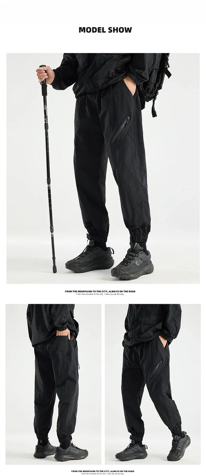 Men's Water-repellen Hiking Pants Quick Drying Fashion Cargo Pants Breathable Trousers Fishing Camping Outdoor Sport Pants