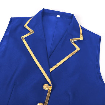 Men Suit Vest British Style Slim Contrast Color Male Waistcoat Turn Down Collar Single-breasted Wedding Party Man Vest