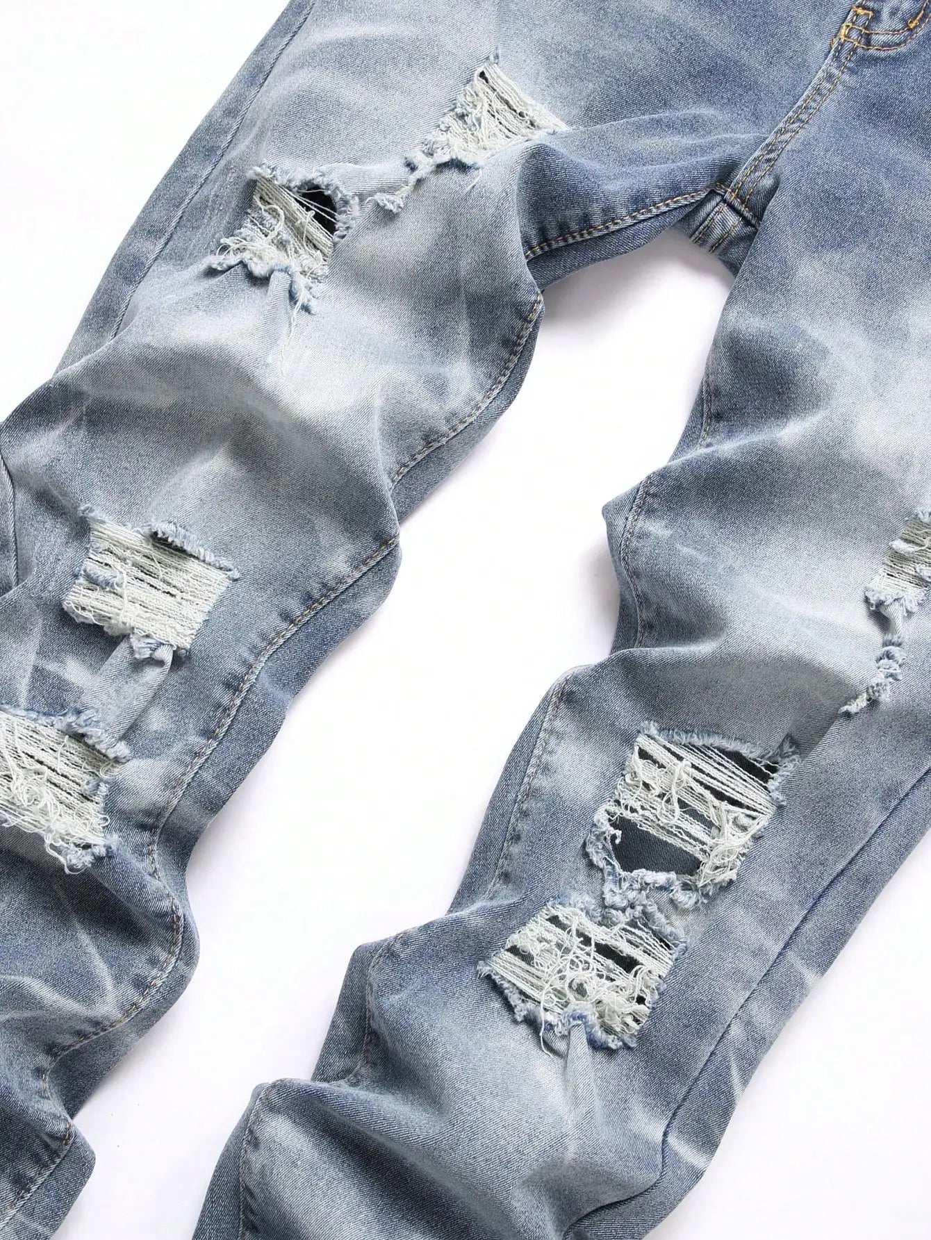 Fashion Men's Jeans Pants Stretch Blue Skinny Jeans For Men Casual Slim Fit Denim Pants Korean Style Male Trousers Jeans