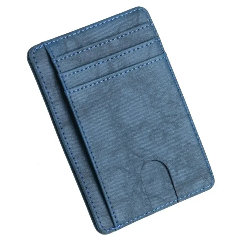 Blocking Wallet Business Card Cover for Case Super Thin Men Leather Credit Card Holder Card Travel Wallet Minimalist Wallet