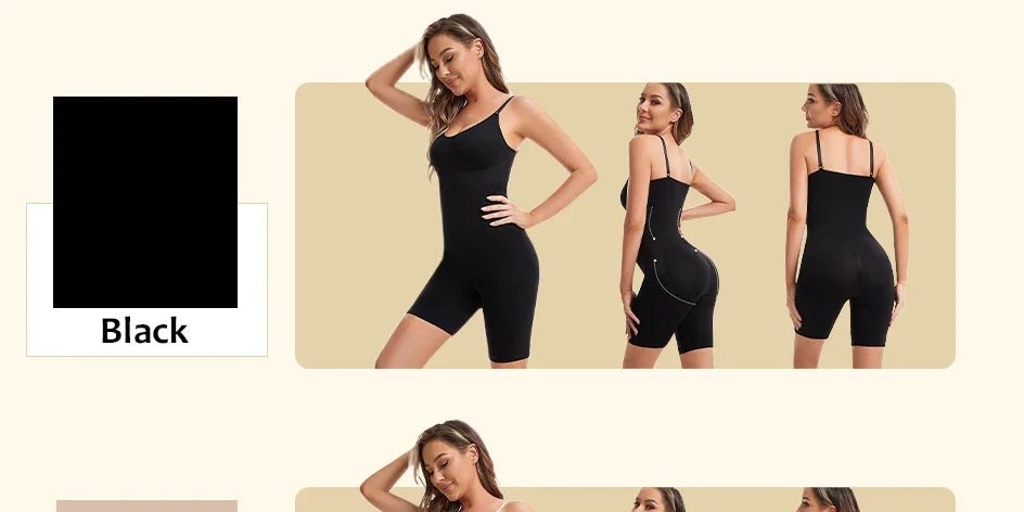 Seamless Bodysuit Compression Open Crotch Shapewear Women Push Up Corset Slimming Butt Lifter Full Body Shaper Slimmer