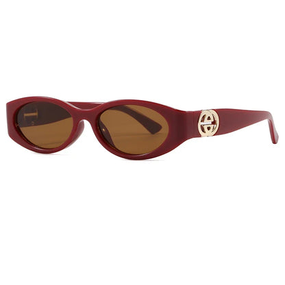 Cycling New Fashion Small Oval Sunglasses Vintage Men Women Personlity Small Frame Shades Sun Glasses Latest Popular UV400