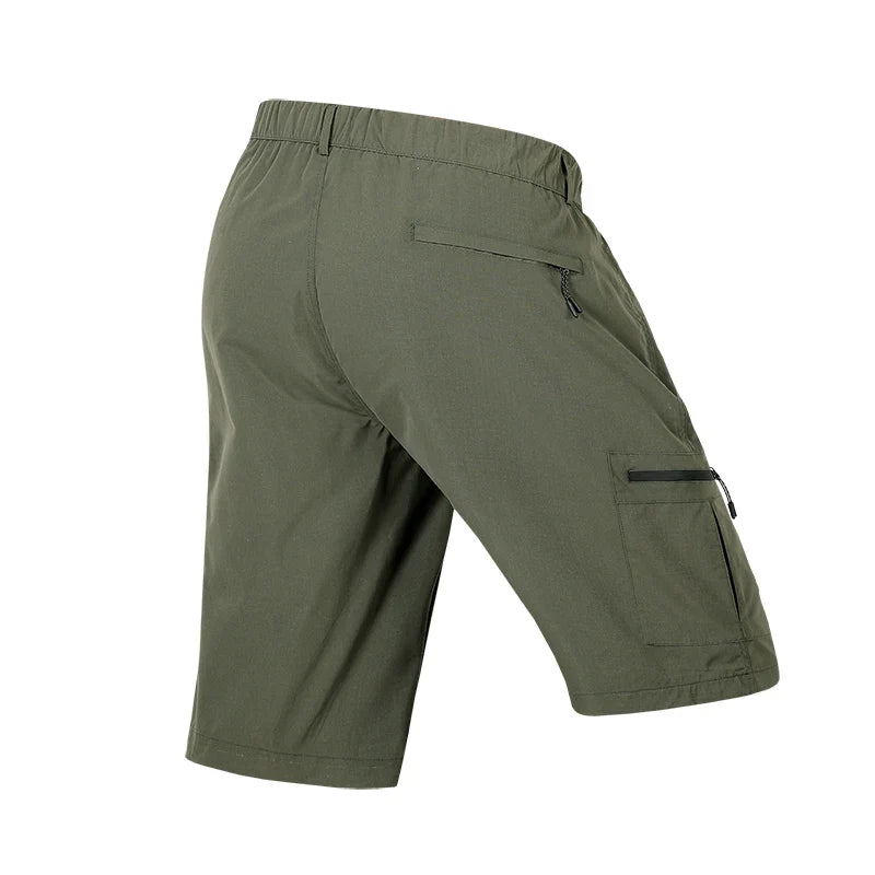 Summer Quick Dry Cargo Shorts Mens Lightweight Work Cargo Shorts Multi Pockets Waterproof Outdoor Hiking Fishing Shorts Male