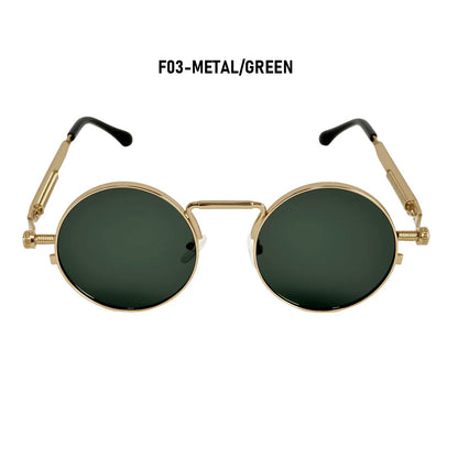 Round Steampunk Sunglasses Men UV400 Protection Punk Fashion Glasses Vintage Luxury Dropshipping Gafas De Sol Lunette De Soleil