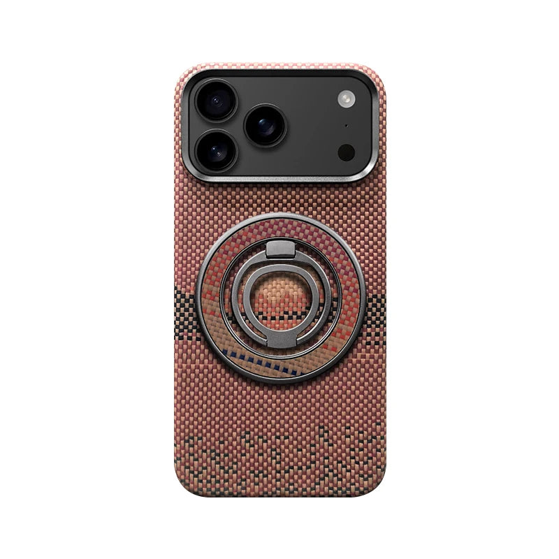 Ultra Slim Real Aramid Kevlar Carbon Fiber Business Case For IPhone 17 Air Pro Max Magnetic Charging Shockproof Protective Cover