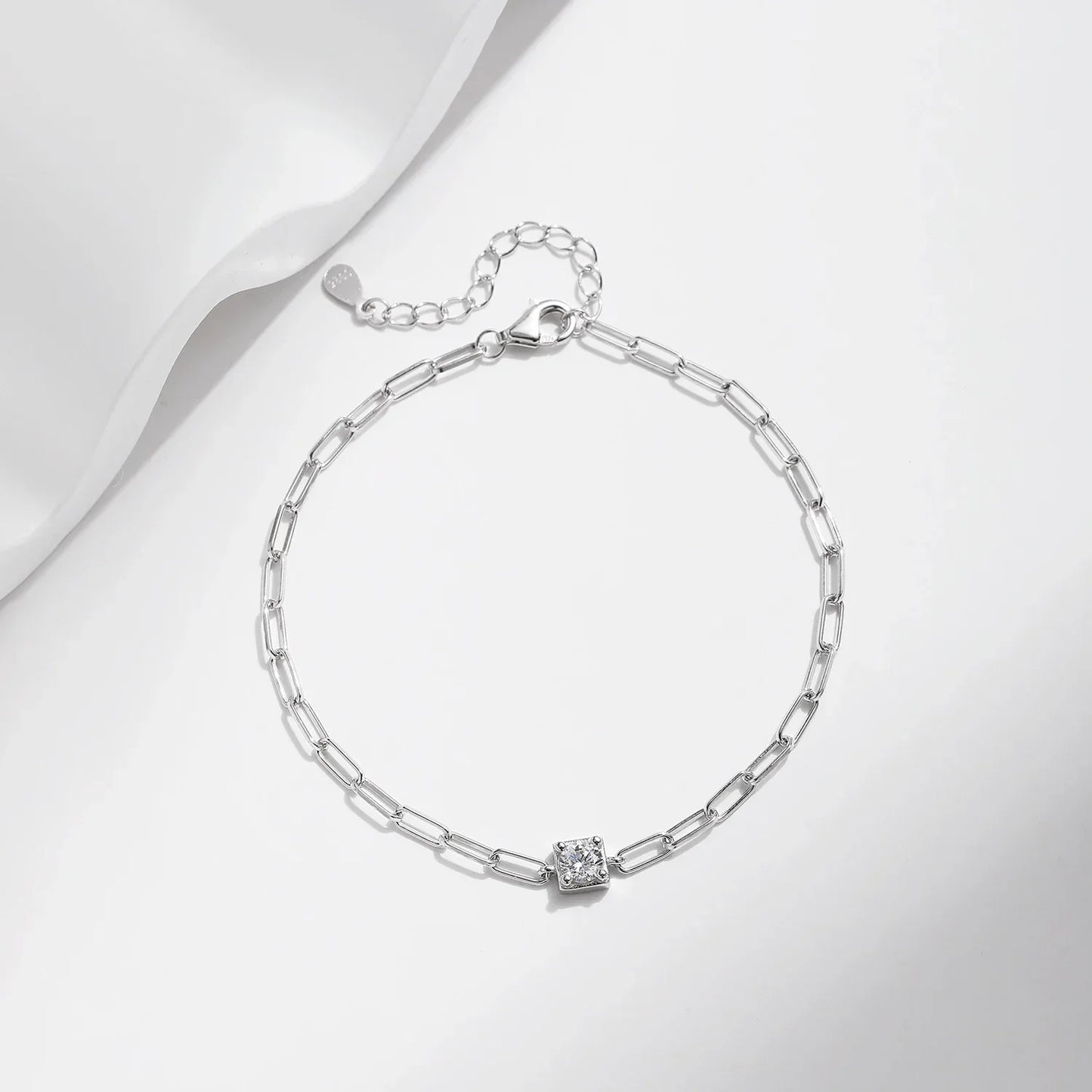 Clear D Color Moissanite Bracelet 0.3 Carat Lab Diamond 925 Sterling Silver Elegant Bracelet For Women Fine Jewelry