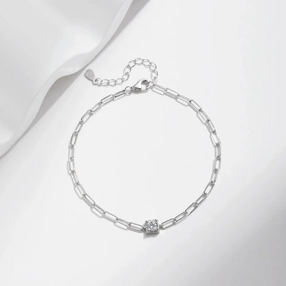 Clear D Color Moissanite Bracelet 0.3 Carat Lab Diamond 925 Sterling Silver Elegant Bracelet For Women Fine Jewelry