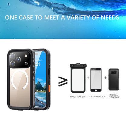 Professional Waterproof Phone Case 360° Shockproof and Dustproof IP68 (Compatible with iPhone 17 Pro/16/15/14/13)
