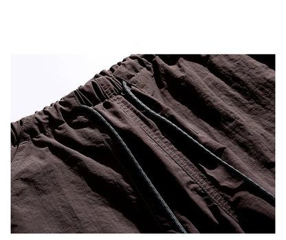 Spring Summer Korean Outdoor Functional Waterproof Cargo Pants For Men Clothing Harajuku Joggers Casual Breathable Pants Male