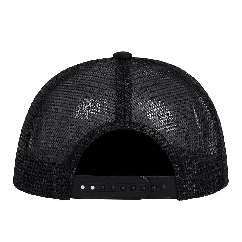Unisex Uncle Beard Embroidery Hip-hop Net Hats Outdoor Adjustable Casual Baseball Caps Sunscreen Hat