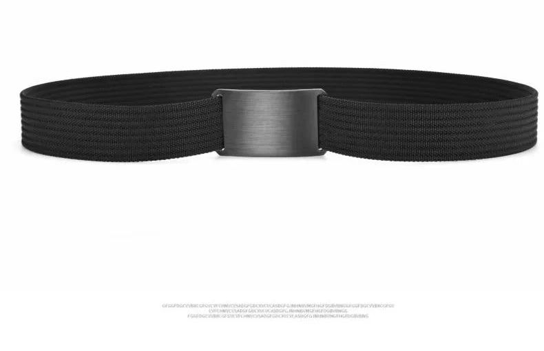 Aluminum Buckle Nylon Belt New Outdoor Belt men's Casual Canvas Woven Belt Leather Belt Men Cinto Preto Y005