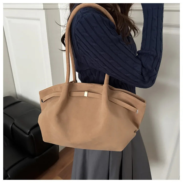 Autumn Women Leisure Shoulder Bag Comfortable and Versatile Texture Crossbody Tote Handle Bag Fashion Luxury Simple Storage Bag