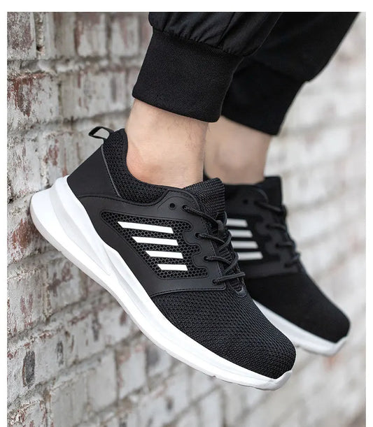 New Fashion Men Work Shoes Steel Toe Cap Sneakers Man Mesh Breathable Shoes Anti-Punctur Anti shock Steel toe shoes for Men