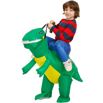 Kids Child Dinosaur Inflatable Costume Unicorn Dress Suits Anime Purim Halloween Party Cosplay Costumes for Boys Girls