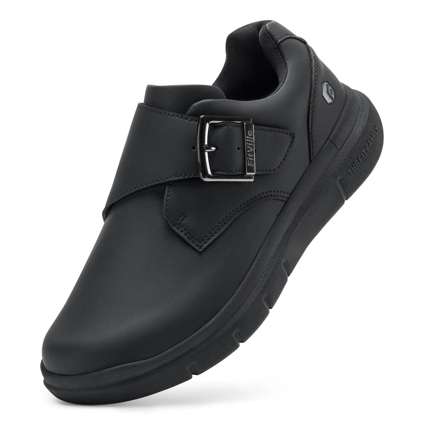 Men's Leather Shoes Wide Shoes for Swollen Feet Men's Diabetic Walking Shoes for Outdoor Business Walking Shoe