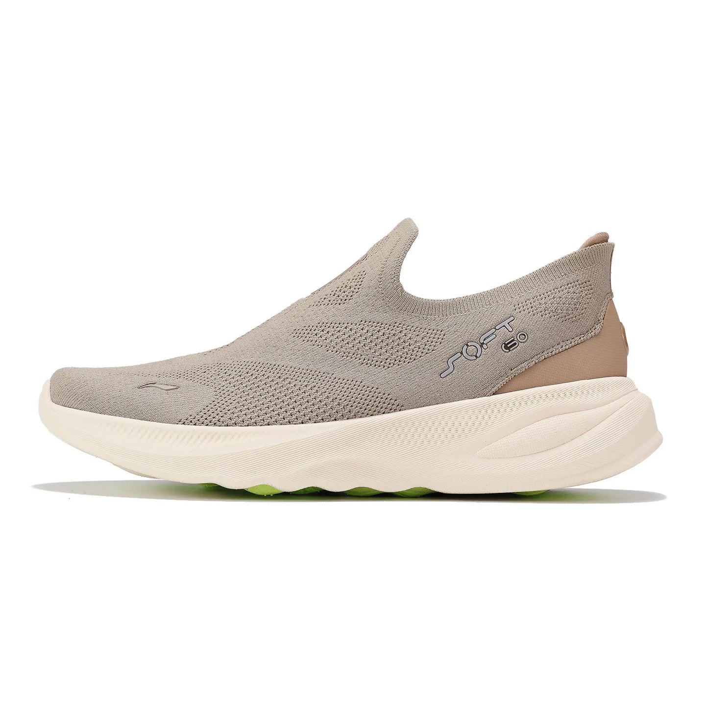 Men's SOFT GO 2 KNIT Slip-on Casual Walking Shoes Cushion Comfy Stable LiNing Mesh Jogging Daily Sports Sneakers AGLV017