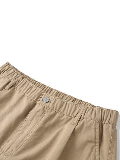 2026 Summer New Oversize 215gsm Tencel Lyocell Blend Fabric Cargo Shorts Men Fashion Outdoor Wear