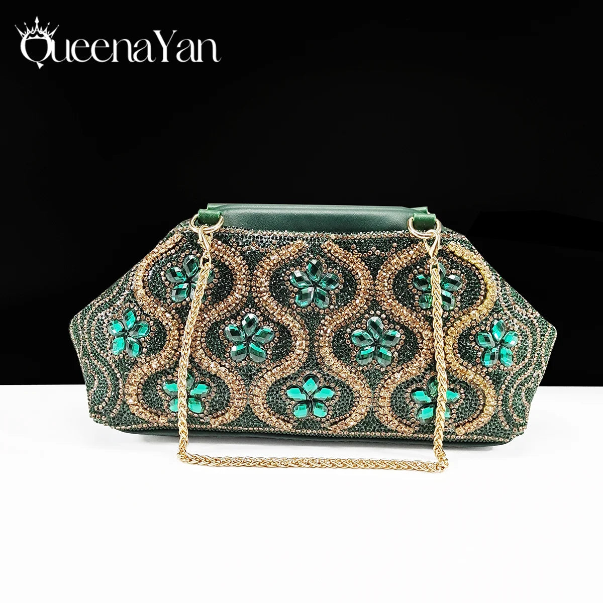 High Quality 2025 Newst Hot Selling Open Toe Slingback Sandals with Bag Set in Green Color For Women Wedding Party