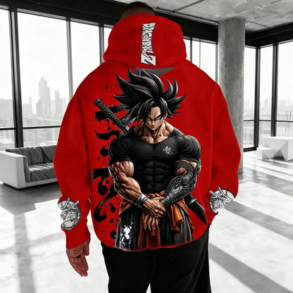 Gym Son Goku Saiyan Dragon Ball Harajuku 2026 Streetwear Men Vintage Hoodie Winter Women Oversized Hooded Sweatshirt Long Sleeve